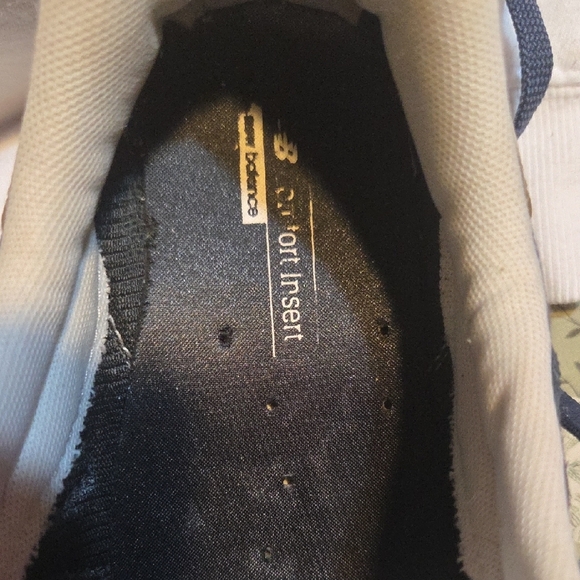 New Balance Men's Blue and White Sneakers - Picture 7 of 8